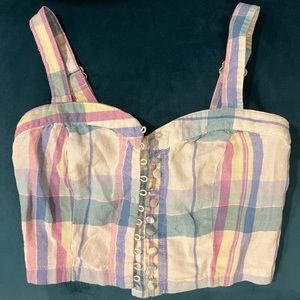 Button down crop top🌸